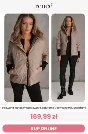 Renee magazyn tydzień 42 Strona 8: Pikowana kurtka przejściowa z kapturem i elastycznymi mankietami Reneé €169,99