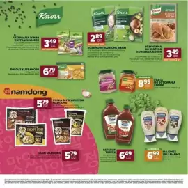 Stokrotka gazetka Strona 1: Danie Namdong €5,79, Zupka błyskawiczna Namdong €5,79
