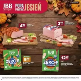 Stokrotka gazetka Strona 13: Parówki z szynki Zero-E JBB €5,99, Kiełbasa śląska z szynki Zero-E JBB €12,99