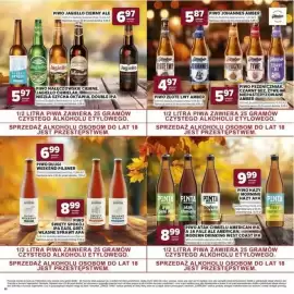 Stokrotka gazetka Strona 21: Piwo Złote Lwy Amber €4,97, Piwo Hazy Morning Hazy APA Pinta €9,99