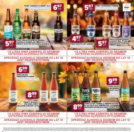 Stokrotka gazetka Strona 22: Piwo Złote Lwy Amber €4,97, Piwo Hazy Morning Hazy APA Pinta €9,99