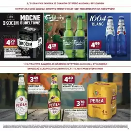 Stokrotka gazetka Strona 22: Piwo Perła Miodowa 4-pak €3,78, Piwo Carlsberg €4,29
