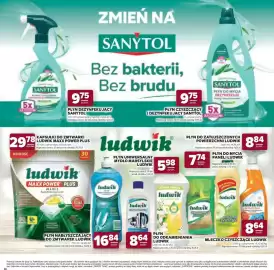 Stokrotka gazetka Strona 30: Płyn dezynfekujący Sanytol €9,75, Płyn uniwersalny mydło marsylskie Ludwik €5,98