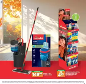 Stokrotka gazetka Strona 35: Ściereczki, rękawice, zmywaki, miotełki do kurzu Vileda €4,99, Mop płaski Vileda H2PRO €149,99