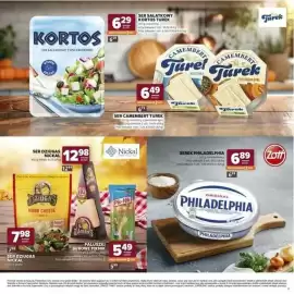 Stokrotka gazetka Strona 6: Ser camembert naturalny Turek €6,49, Serek Philadelphia śmietankowy €6,89