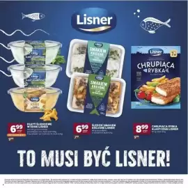 Stokrotka gazetka Strona 7: Śledzie Smakiem Krojone z twarożkiem Lisner €6,99, Chrupiąca Rybka klasyczna Lisner €8,99