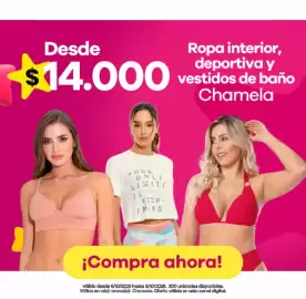 Catálogo Éxito Página 21: Chamela ropa interior, deportiva y vestidos de baño €14.000,00