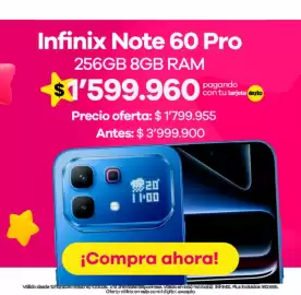 Catálogo Éxito Página 5: Infinix Note 60 Pro €1.599.960,00