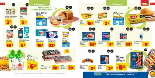Catálogo MaxiAhorro Página 6: San Fernando Chicharrón de Prensa €2,90, Laive mantequilla con sal €18,50