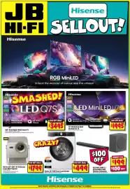 JB Hi-Fi catalogue week 42 Page 1: Hisense 100" 4K Hi-QLED 144HZ Smart TV €3.495,00