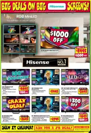 JB Hi-Fi catalogue week 42 Page 3: 100" 4K Hi-QLED 144HZ Smart TV €3.495,00, 85" 4K Hi-QLED Smart TV €1.695,00