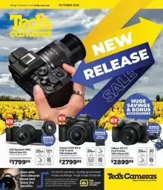 Teds Cameras catalogue Page 1: Shop in-store or at teds.com.au OCTOBER 2026 cameras EOS RE NEW SYSTEM ZUNO DIGI 24-28 Canon