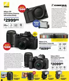 Teds Cameras catalogue Page 6: Nikkor Z DX 35mm F1.7 Micro Lens €599,95, Nikkor Z 16-50mm F2.8 VR Zoom €1.199,95