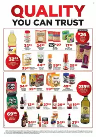 OK Foods catalogue Page 4: Morning Mills Choco Cereal €35,99, The Kitchen Creamy Sauce €34,99