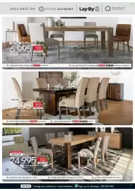 Rochester catalogue Page 13: PARKER DINING TABLE €6.995,00, SABLE DINING TABLE €7.995,00