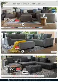 Rochester catalogue Page 2: JUNO 4 PIECE CORNER LOUNGE SUITE €21.995,00, ZIMBALI 3 PIECE CORNER LOUNGE SUITE €19.995,00
