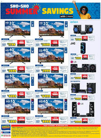 Russells catalogue Page 16: 32" HD ANDROID TV-32E5400H €2.699,00, 32" LED HDR TV SLED32HDR €1.799,00