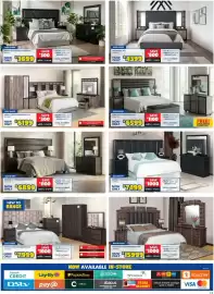 Russells catalogue Page 11: ASTRID HEADBOARD & PEDESTALS €3.699,00, Brooklyn 2 Piece Bedroom Suite €6.899,00