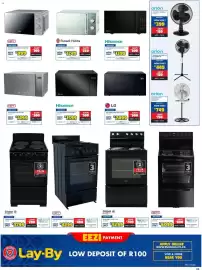 Russells catalogue Page 5: Univa 600 Electric Stove €5.299,00, Defy 60cm Electric Stove Black €6.099,00