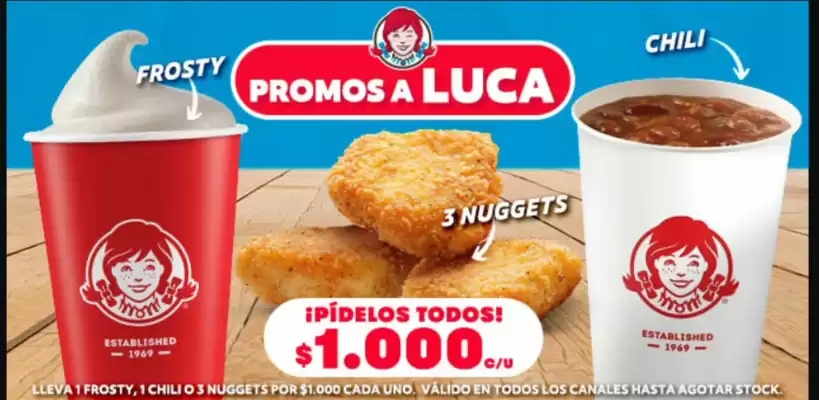 Wendy's (válido hasta 30-10)