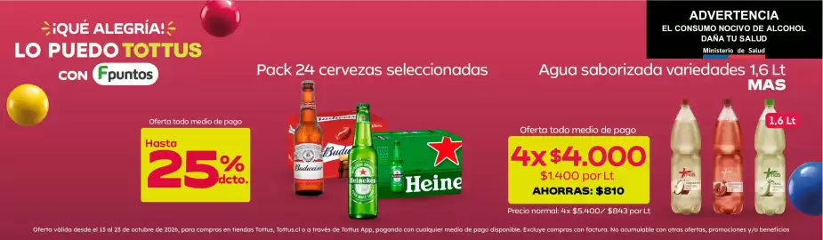 Catálogo Tottus Página 11: Más - agua saborizadas €810,00