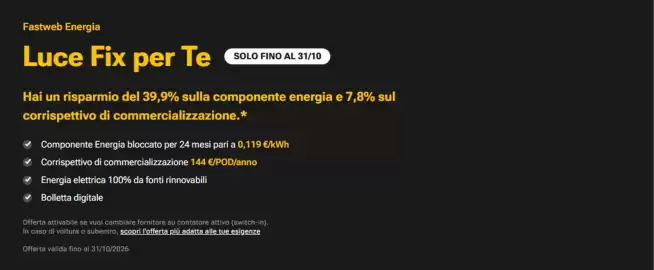 Volantino FASTWEB Pagina 1