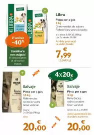 Folleto TiendAnimal Página 12: Salvaje - pinso per a gos €20,00, Salvaje €20,00