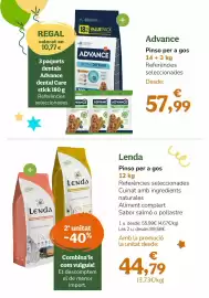 Folleto TiendAnimal Página 15: Lenda galega - pinso per a gos €55,99, Regal - advance €57,99