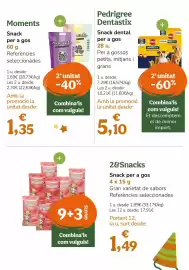 Folleto TiendAnimal Página 26: Pedigree - snack dental per a gos €7,29, Snack - per a gos €1,99