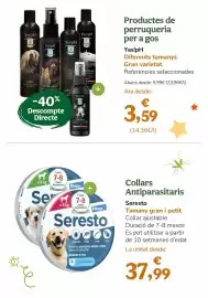 Folleto TiendAnimal Página 32: Seco - diferentes taranays gran varietat €3,59, Seresto - collars antiparasitaris €37,99