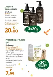 Folleto TiendAnimal Página 33: Medicalpet - probiotic per a gos i gat €7,99, Oli - oli per a gossos i gats €20,00