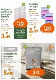 Folleto TiendAnimal Página 34: Care - empapadors per a gos €8,00, Sol - bolquers d'un us per a gos femella €4,99
