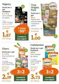 Folleto TiendAnimal Página 51: Snack - per a gat multipack €2,49, Catisfactions - snack per a gat multipack €5,59