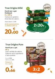 Folleto TiendAnimal Página 55: Origins - pure humit per a gat €0,99, Origins - humit per a gat multipack €11,99