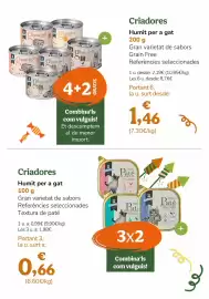 Folleto TiendAnimal Página 58: Criadores - humit per a gat €0,99, Free - criadores €2,19