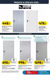 Castorama gazetka tydzień 42 Strona 5: Drzwi zewnętrzne EI 60 Innova €1.698,00, Drzwi przeciwpożarowe El60 Classic €998,00