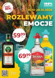 Duży Ben gazetka Strona 1: Tequila Sierra Blanco €69,99, Likier Jägermeister €59,99