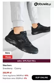 Eobuwie gazetka tydzień 42 Strona 4: LITE-WEIGHT Skóra Okazja Єobuwie.pl extra -20% Kod: FALL Skechers Sneakersy Czarny