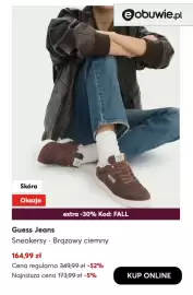 Eobuwie gazetka tydzień 42 Strona 6: Guess Jeans Sneakersy · Brązowy ciemny €164,99