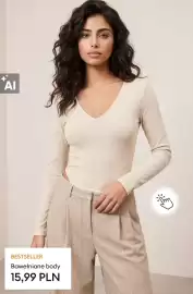 Sinsay gazetka tydzień 42 Strona 12: Bawełniane body €15,99