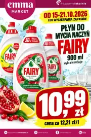 EMMA market gazetka tydzień 42 Strona 1: Płyn do mycia naczyń Fairy Clean & Fresh Granat €10,99