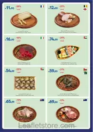 Carrefour catalogue Page 2: Comte 18 Cheese, France €11,90, Bresaola Beef, Italy €16,99