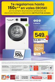 Folleto Eroski semana 42 Página 8: Bosch lavadora wgg254z4es €527,04