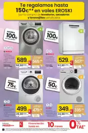 Folleto Eroski semana 42 Página 6: Bosch secadora bomba de calor WTR83200ES €479,04