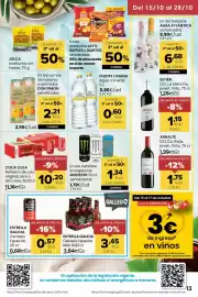 Folleto Autoservicios Familia Página 13: Arnalte - d.o.ca. rioja, joven, tinto €1,75, Alma atlántica - en las bebidas €8,90
