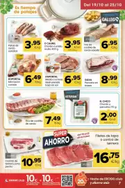 Folleto Autoservicios Familia Página 7: O caurel - chorizo curado €3,95, Costilla de ternera zona pecho €10,95