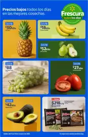 Folleto Walmart semana 42 Página 2: Piña miel €30,00, Jitomate Saladet €27,00
