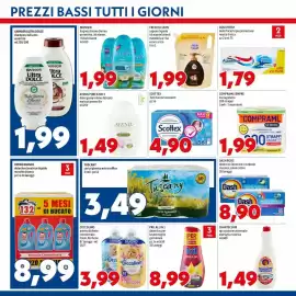 Volantino MEGA Pagina 11: Scottex tutti giorni fazzoletti €4,90, Avenil Pure & Soft detergente intimo delicato €1,49