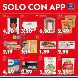 Volantino MEGA Pagina 7: Senfter würstel di puro suino €1,59, Stracciatella Sabelli €3,20