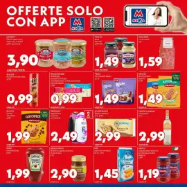 Volantino MEGA Pagina 8: MilleVoglie bocconcini di sfoglia €0,99, Milka mini cookies/wafers €1,49